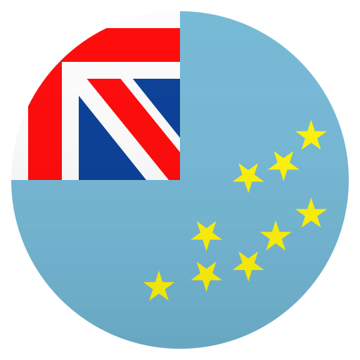 Flag: Tuvalu as drawn by JoyPixels in 8.0