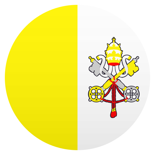 Flag: Vatican City as drawn by JoyPixels in 8.0