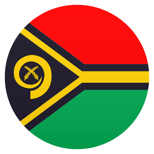 Flag: Vanuatu as drawn by JoyPixels in 8.0
