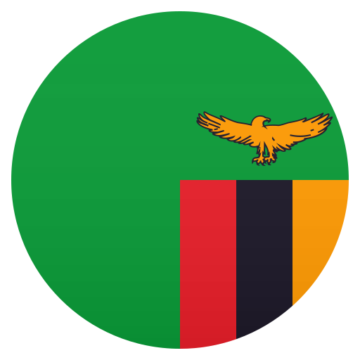 Flag: Zambia as drawn by JoyPixels in 8.0