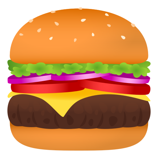 햄버거 as drawn by JoyPixels in 8.0