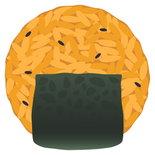 Rice Cracker as drawn by JoyPixels in 8.0