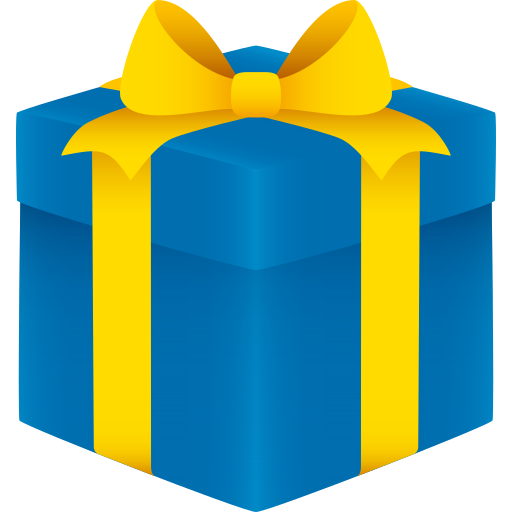 Wrapped Gift as drawn by JoyPixels in 8.0