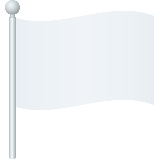 White Flag as drawn by JoyPixels in 8.0