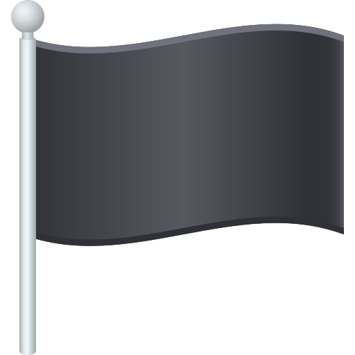 Black Flag as drawn by JoyPixels in 8.0