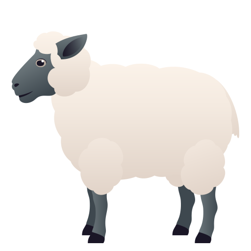 Ewe as drawn by JoyPixels in 8.0