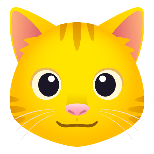 Cat Face as drawn by JoyPixels in 8.0