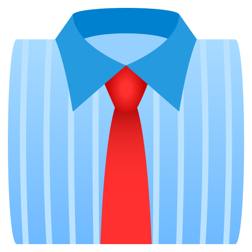 Necktie as drawn by JoyPixels in 8.0