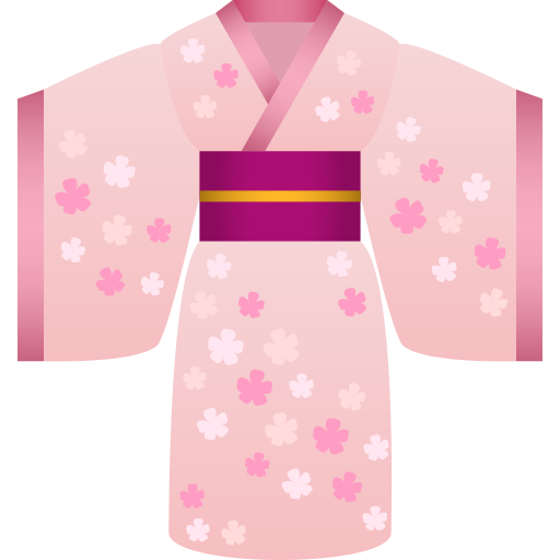 Kimono as drawn by JoyPixels in 8.0