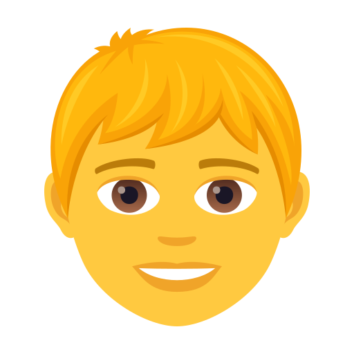 Boy as drawn by JoyPixels in 8.0