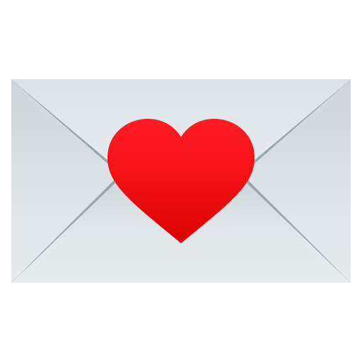 Love Letter as drawn by JoyPixels in 8.0