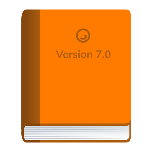 Orange Book as drawn by JoyPixels in 8.0