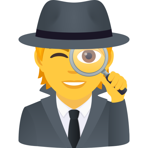 Detective as drawn by JoyPixels in 8.0