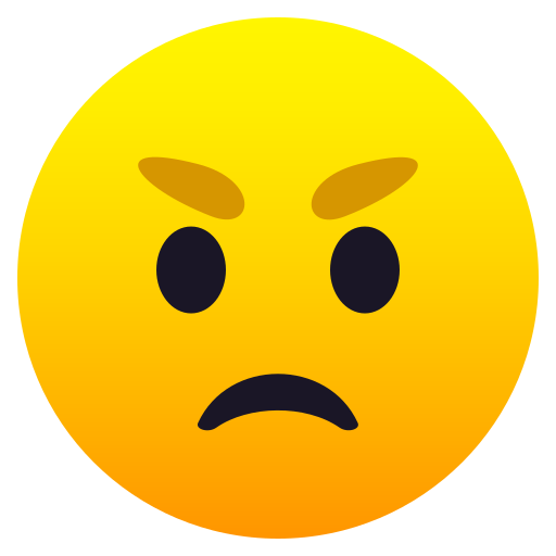 Angry Face, the previous design