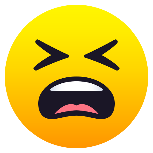 وجه متعب as drawn by JoyPixels in 8.0