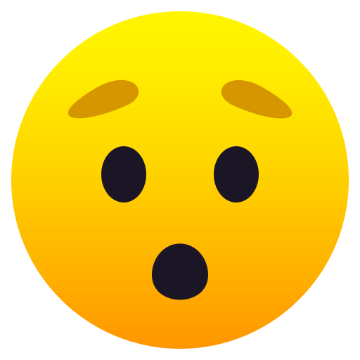 Hushed Face as drawn by JoyPixels in 8.0