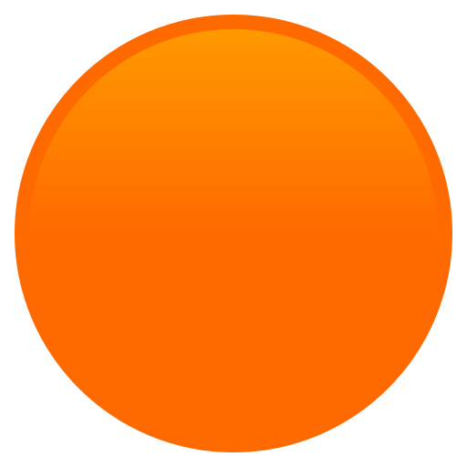 Oranger Punkt as drawn by JoyPixels in 8.0