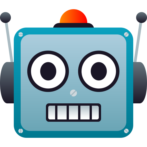 Robot as drawn by JoyPixels in 8.0