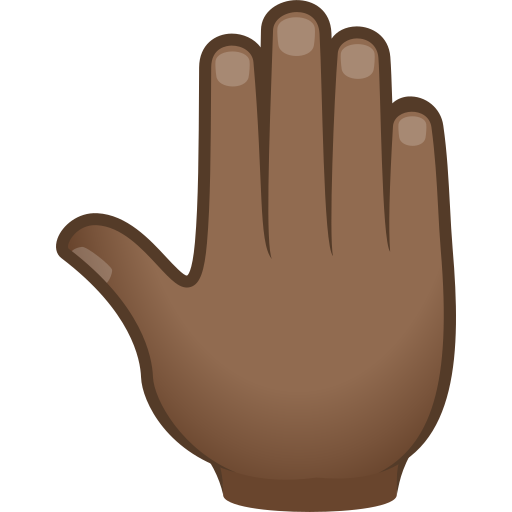 Raised Back of Hand: Medium-Dark Skin Tone, the previous design