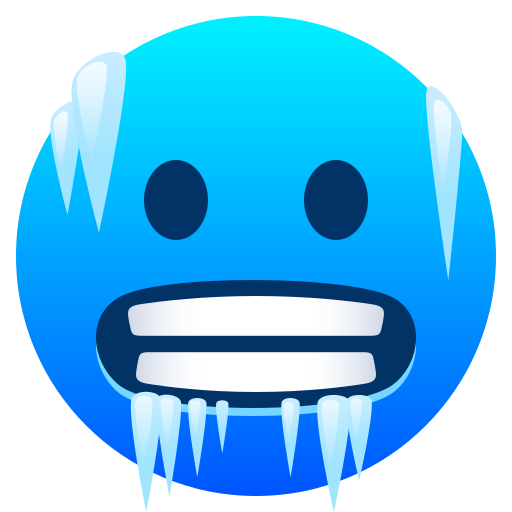 Cold Face as drawn by JoyPixels in 8.0