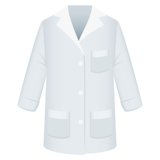 Lab Coat as drawn by JoyPixels in 8.0