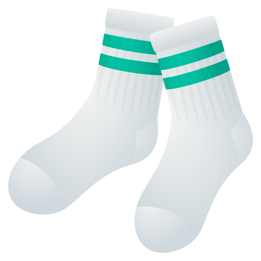 Socks as drawn by JoyPixels in 8.0