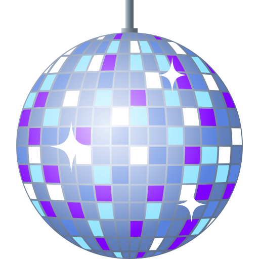 Mirror Ball as drawn by JoyPixels in 8.0