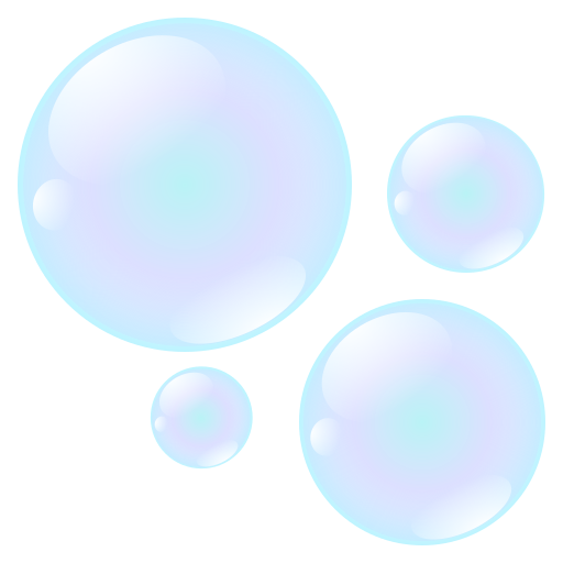 Bubbles as drawn by JoyPixels in 8.0