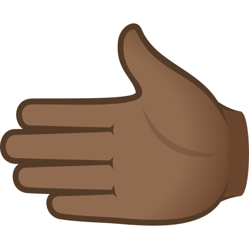 Leftwards Hand: Medium-Dark Skin Tone, the previous design