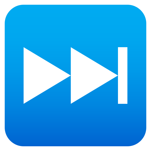 Next Track Button as drawn by JoyPixels in 8.0