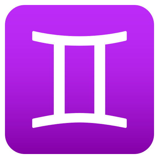 Gemini as drawn by JoyPixels in 8.0