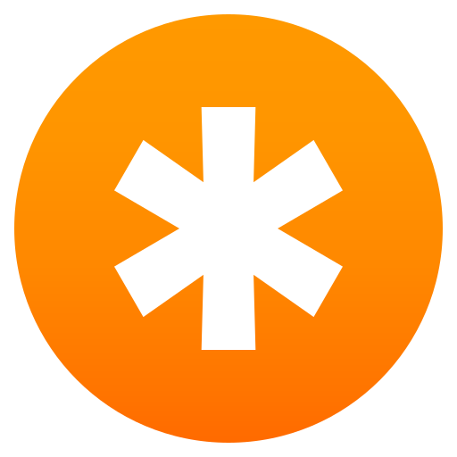 Asterisk as drawn by JoyPixels in 8.0