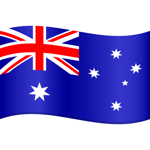 Flag: Australia as drawn by JoyPixels in 9.0