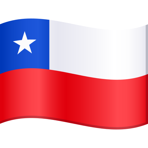 Flag: Chile as drawn by JoyPixels in 9.0