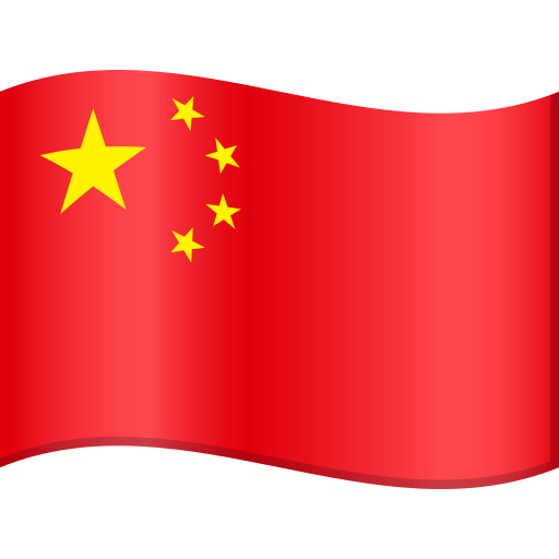 Flag: China as drawn by JoyPixels in 9.0