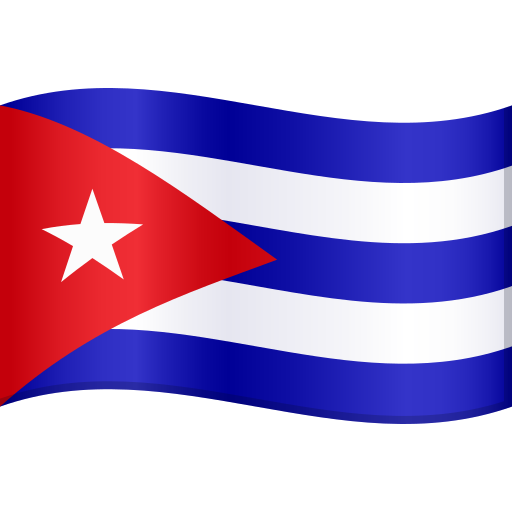 Flag: Cuba as drawn by JoyPixels in 9.0