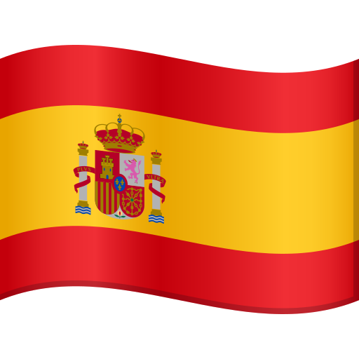 Flag: Spain as drawn by JoyPixels in 9.0