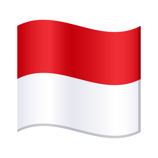Drapeau : Monaco as drawn by JoyPixels in 9.0