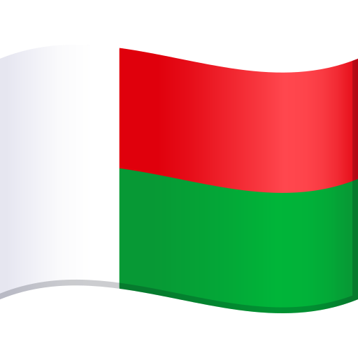 Flag: Madagascar as drawn by JoyPixels in 9.0