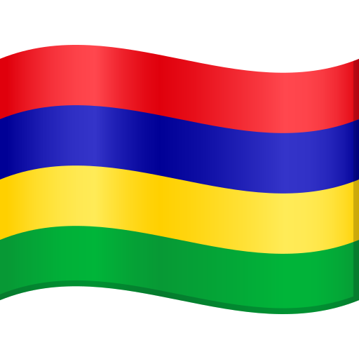 Flag: Mauritius as drawn by JoyPixels in 9.0