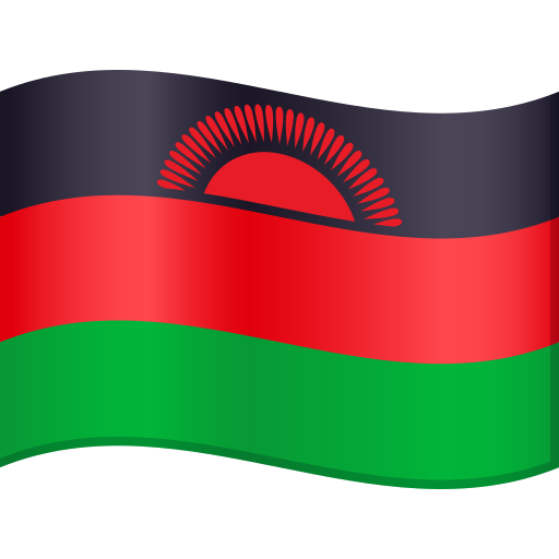 Flag: Malawi as drawn by JoyPixels in 9.0