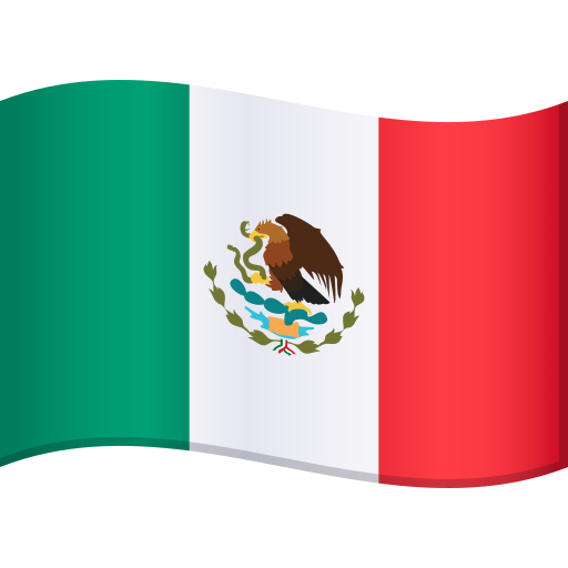 Flag: Mexico as drawn by JoyPixels in 9.0