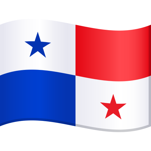 Flag: Panama as drawn by JoyPixels in 9.0