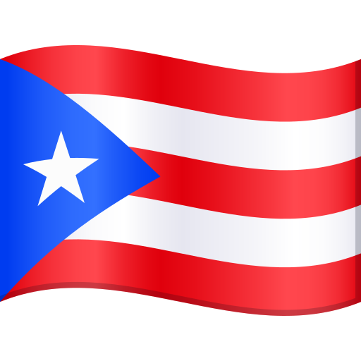 Flag: Puerto Rico as drawn by JoyPixels in 9.0