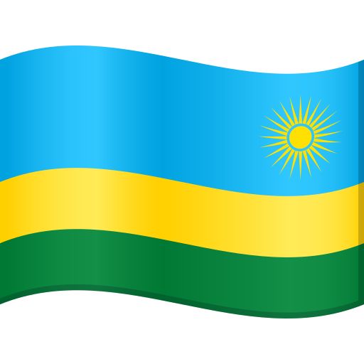 Drapeau : Rwanda as drawn by JoyPixels in 9.0