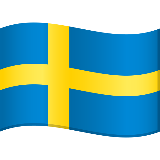 Flag: Sweden as drawn by JoyPixels in 9.0