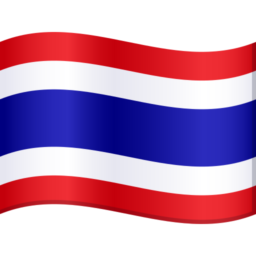 Bandeira: Tailândia as drawn by JoyPixels in 9.0