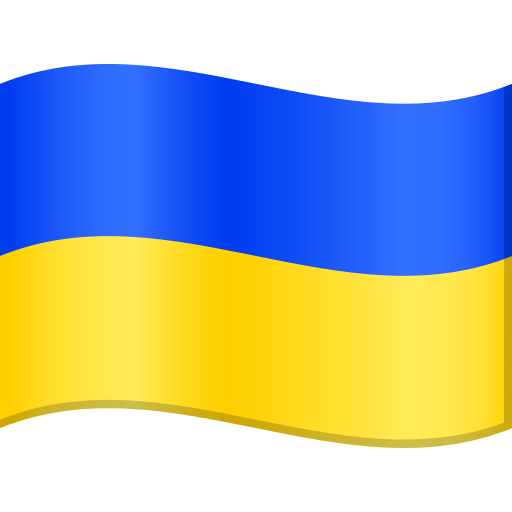 Flag: Ukraine as drawn by JoyPixels in 9.0