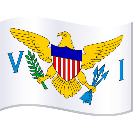Flag: U.S. Virgin Islands as drawn by JoyPixels in 9.0