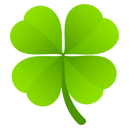 Four Leaf Clover as drawn by JoyPixels in 9.0